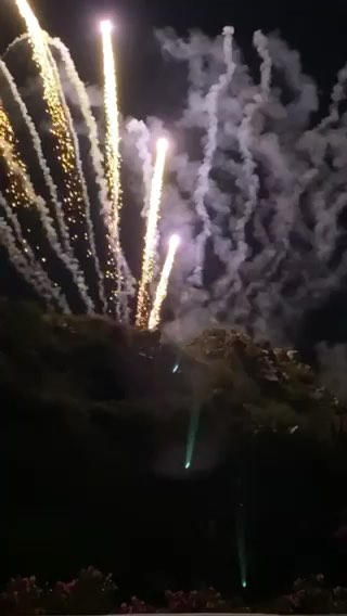 Fireworks over the Pacific from Casa Stella