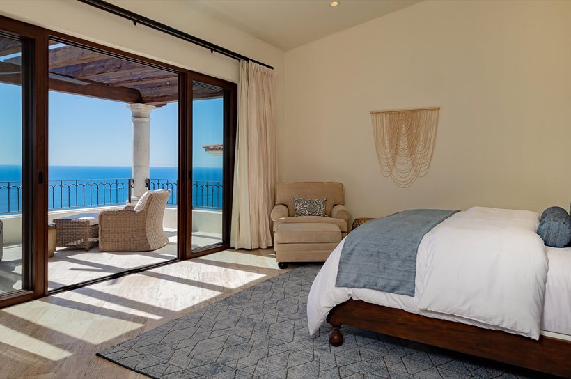 A guest room made up by the housekeeping team