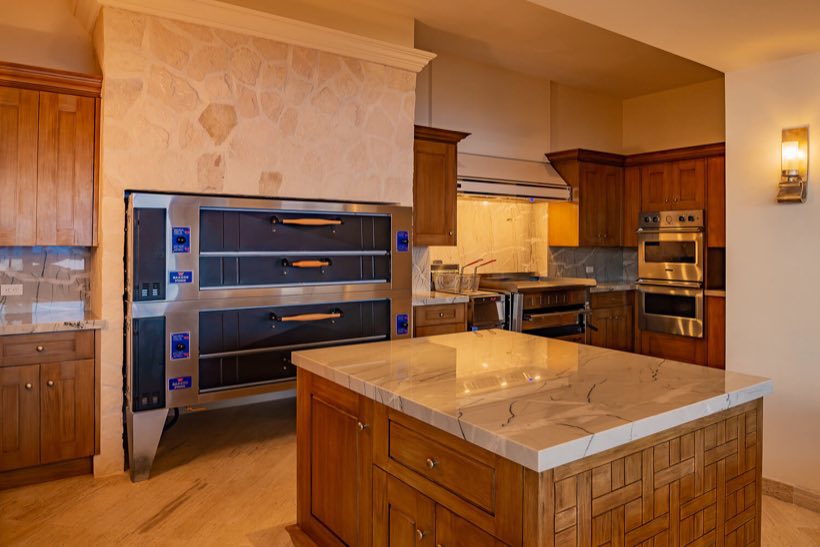 Two kitchens, back to back